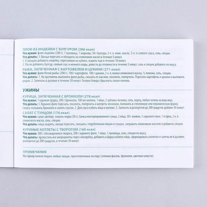 Дневник тренировок и питания &laquo;Фитнес&raquo;, 48 листов, 15,3 х 12,4 см