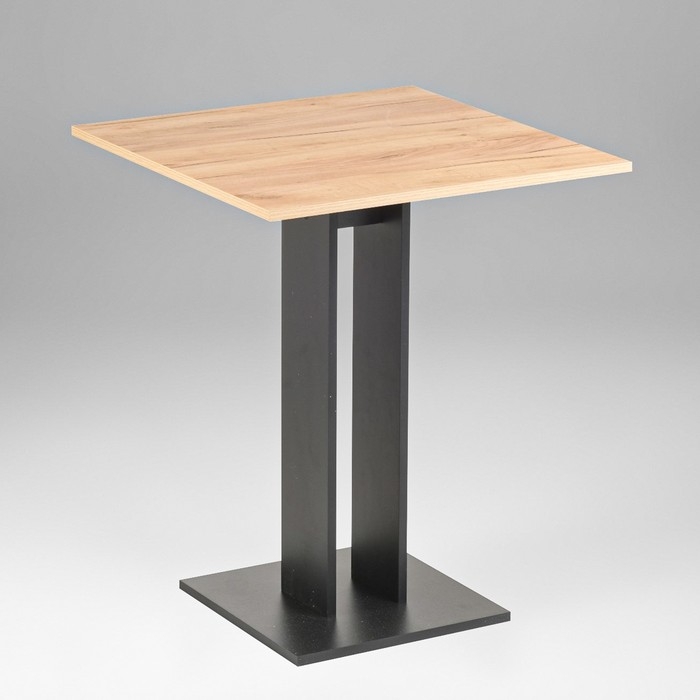 Стол кухонный на одной ножке Сандро, 650х650х780, Черный/Дуб крафт золотой Стол кухонный на одной ножке Сандро, 650х650х780, Черный/Дуб крафт золотой