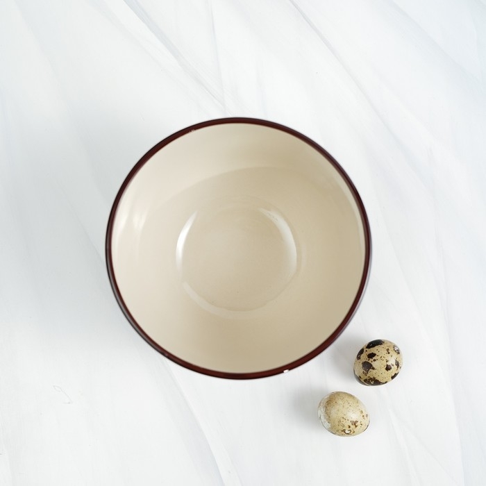 Салатник керамический Доляна «Морской мир», 800 мл, d=14 см, цвет бордовый Салатник керамический Доляна «Морской мир», 800 мл, d=14 см, цвет бордовый