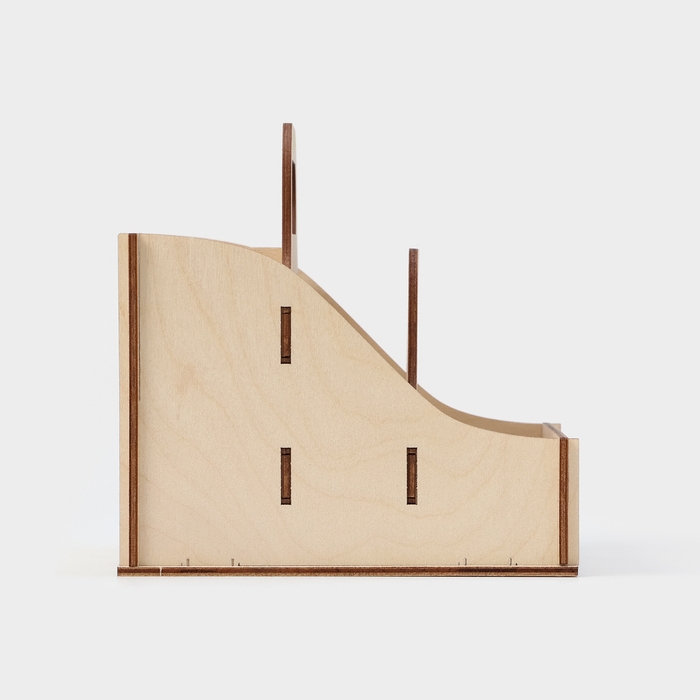 Подставка - органайзер деревянный для специй с ручкой Доляна, 17&times;16&times;16 см