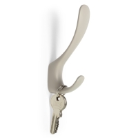 Крючок мебельный CAPPIO HEEL LIGHT, двухрожковый, лунный серый Крючок мебельный CAPPIO HEEL LIGHT, двухрожковый, лунный серый