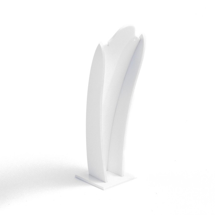 Подставка под кулоны, цепи, серьги, 7,5&times;6,5&times;23 см, цвет белый