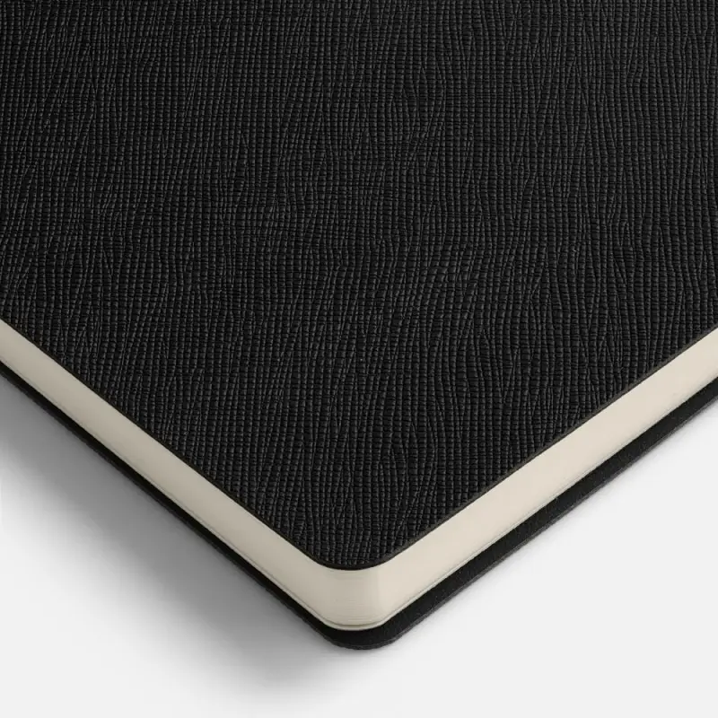 Ежедневник Lungo, недатированный, черный