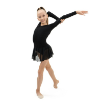 Купальник для гимнастики и танцев Grace Dance, р. 32, цвет чёрный