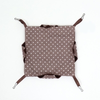 Гамак "Подвесной" для грызунов 23*23 см, бязь, флис, серый Гамак "Подвесной" для грызунов 23*23 см, бязь, флис, серый