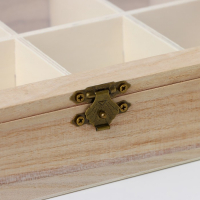 Ящик для хранения чайных пакетиков Доляна &laquo;Ахмадабад&raquo;, 8 ячеек, 24,8&times;18&times;4,8 см