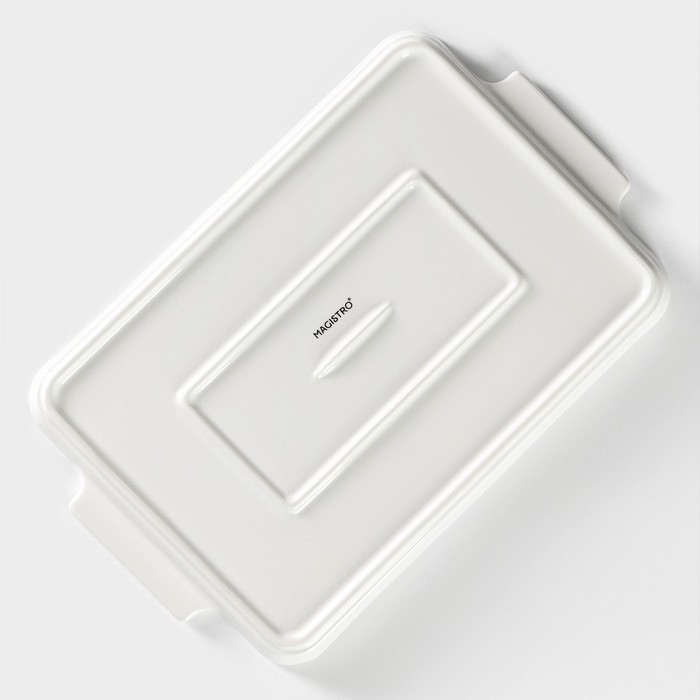 Блюдо для запекания прямоугольное Magistro &laquo;Бланш&raquo;, 30&times;19 см, цвет белый