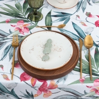 Скатерть Доляна &laquo;Луговые цветы&raquo; 145х180 см, 100% п/э