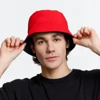 Панама Nylon двусторонняя, темно-синяя с красным, размер S/M