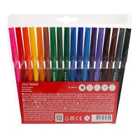 Фломастеры 18 цветов, ErichKrause, Jolly Friends Super Washable, вентелируемый колпачок, МИКС