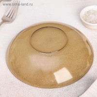 Тарелка глубокая стеклянная Basilico, 650 мл, d=18 см, цвет коричневый Тарелка глубокая стеклянная Basilico, 650 мл, d=18 см, цвет коричневый