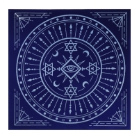 Скатерть для гадания бархатная на Хэллоуин &laquo;Тайный знак&raquo;, 50х50 см, 16+