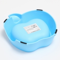 Миска пластиковая фигурная 17,5 х 17,5 х 5,5 см, голубая Миска пластиковая фигурная 17,5 х 17,5 х 5,5 см, голубая