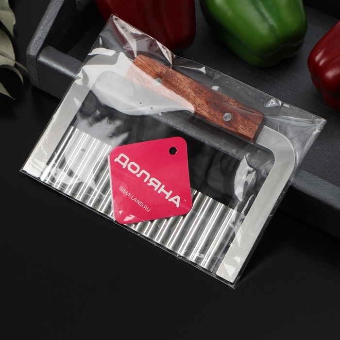 Нож для фигурной резки Доляна, 18&times;12 см, цвет серебристый