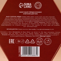 Подарочный набор URAL LAB &laquo;Волшебные истории&raquo;, мыло для рук кусковое 100 г и мочалка для тела, Новый Год