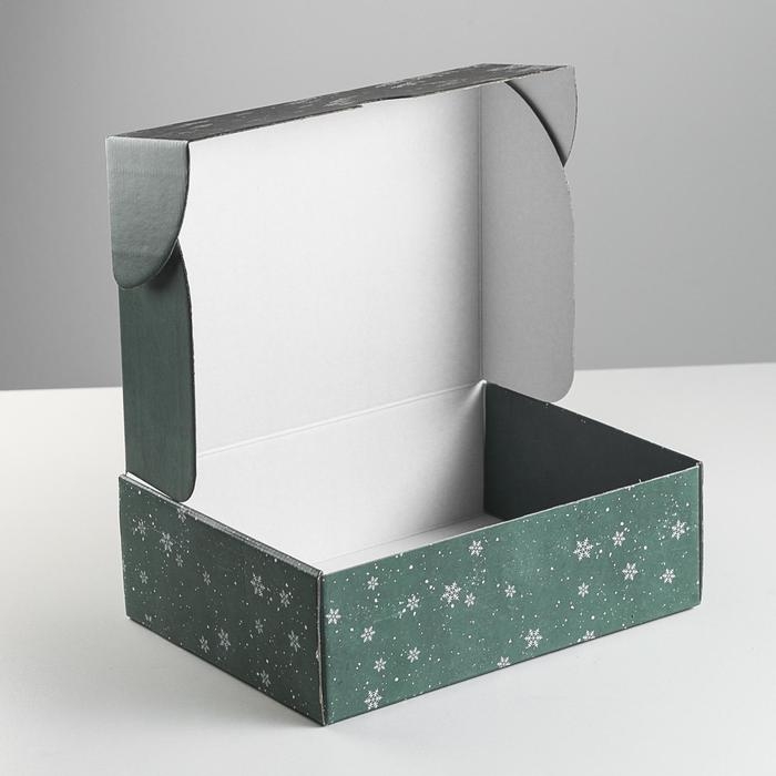 Коробка подарочная новогодняя складная &laquo;Зимняя сказка&raquo;, 30.7 х 22 х 9.5 см, Новый год