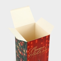 Коробка подарочная новогодняя складная &laquo;Шампанское &raquo;, 9.5 х 32.5 х 9.5 см, Новый год