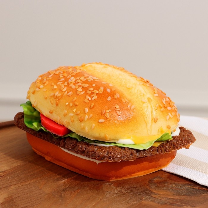 Муляж "Бургер" прямоугольный, 9х12х8см