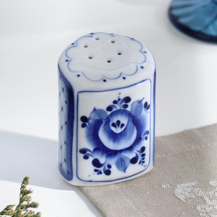 Набор для специй &laquo;Ромашка&raquo;, 4 предмета, гжель