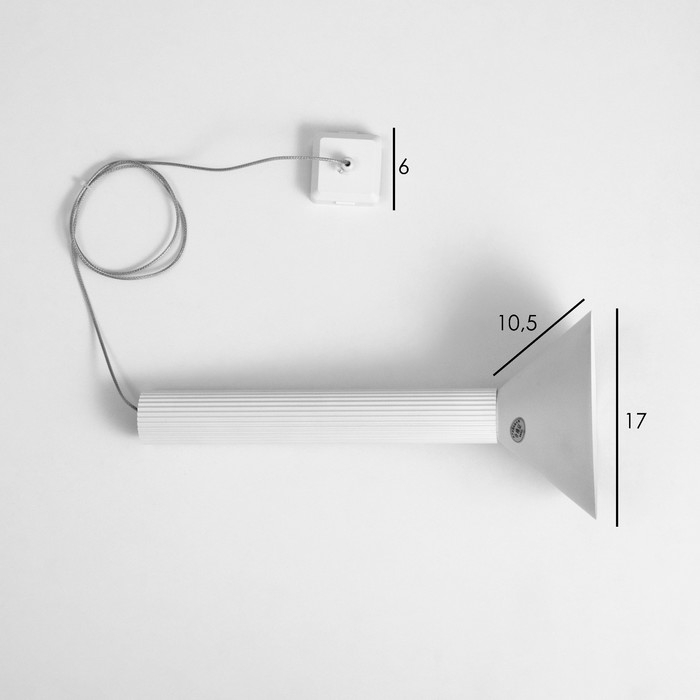 Светильник трековый SLIM Светильник трековый SLIM "Фонарь" LED 12Вт 3000K-6000К 48V CRI90 белый 17х17х39-139см