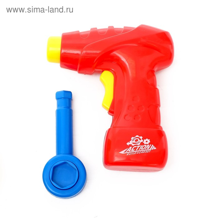 Конструктор винтовой &laquo;Пазл&raquo;, с электрическим шуруповертом, 91 деталь