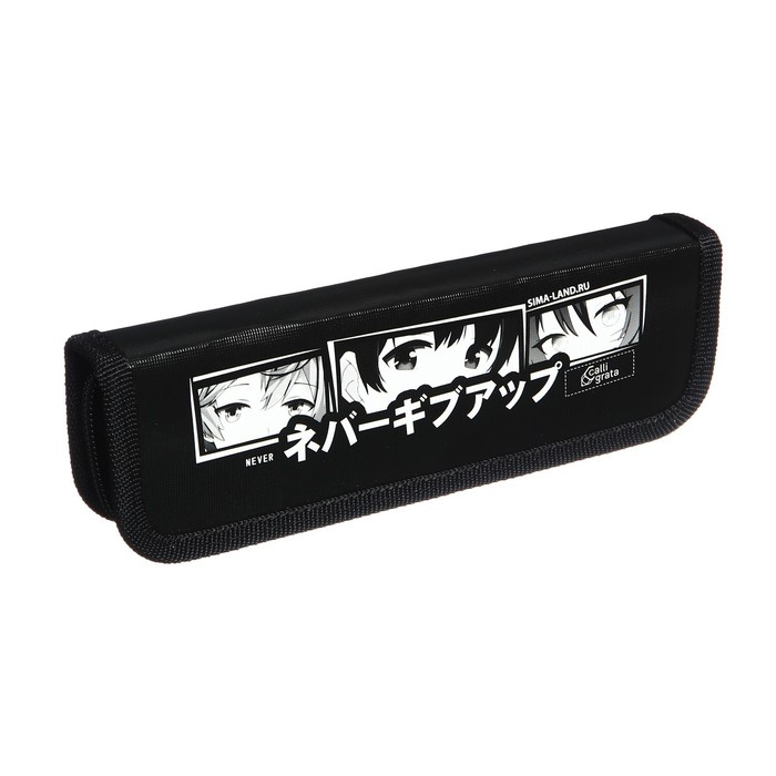 Пенал 1 секция, 55 х 205 х 25 мм, Calligrata Пенал 1 секция, 55 х 205 х 25 мм, Calligrata "Аниме 1", ламинированный картон