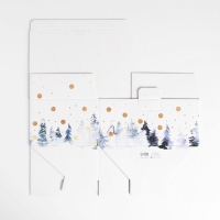 Коробка подарочная новогодняя складная &laquo;Let it snow&raquo;, 22 х 15 х 10 см, Новый год