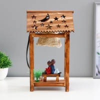 Настольная лампа "Влюбленная пара" Е12 10х14х28 см