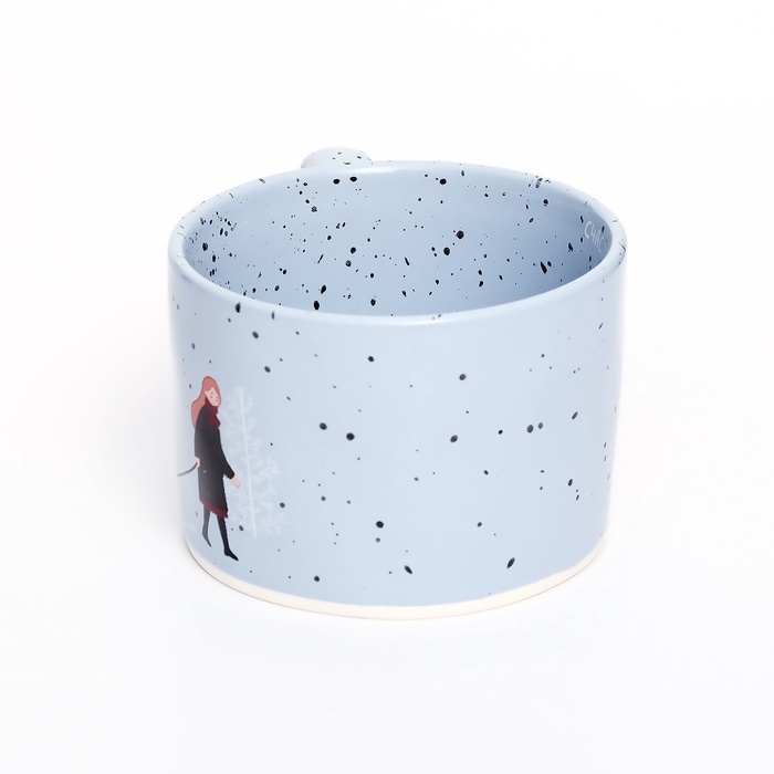 Кружка керамическая новогодняя Дорого внимание &laquo;Зимние радости&raquo;, 280 мл, сиреневая