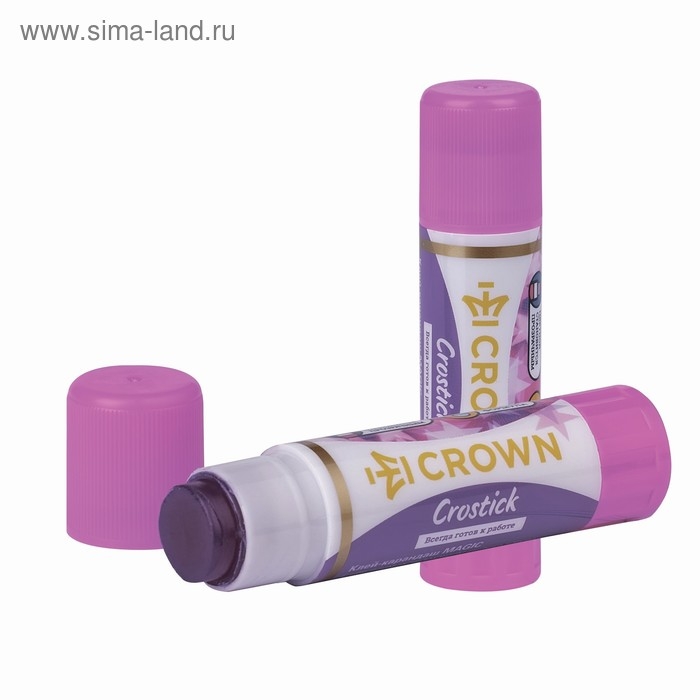 Клей-карандаш 15 г Crown Indicator PVP, с цветным индикатором Клей-карандаш 15 г Crown Indicator PVP, с цветным индикатором