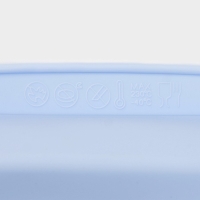 Форма для выпечки Доляна &laquo;Квадрат&raquo;, силикон, 22&times;23&times;3,5 см, внутренний размер 20&times;20 см, цвет голубой