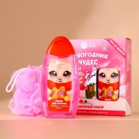 Подарочный набор детский ЧИСТОЕ СЧАСТЬЕ «Чудес!»: пена для ванны 250 мл и мочалка для тела, Новый Год Подарочный набор детский ЧИСТОЕ СЧАСТЬЕ «Чудес!»: пена для ванны 250 мл и мочалка для тела, Новый Год