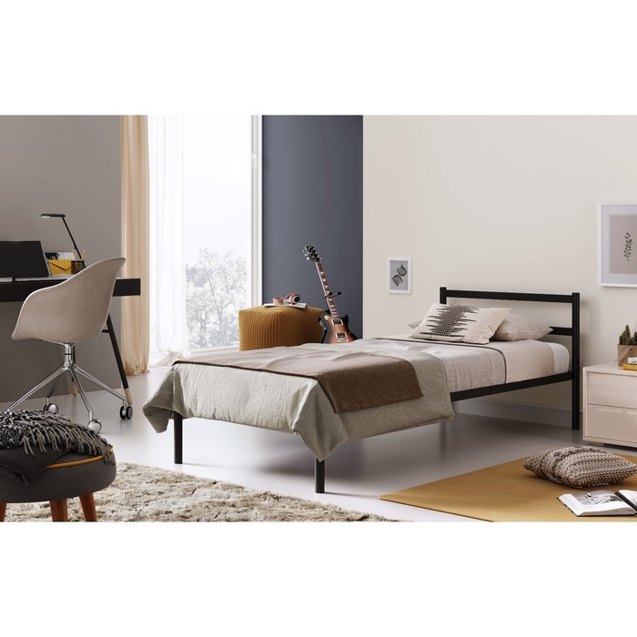 Кровать c матрасом &laquo;Мета&raquo;, разборная, металлическая, 900 &times; 2000 мм