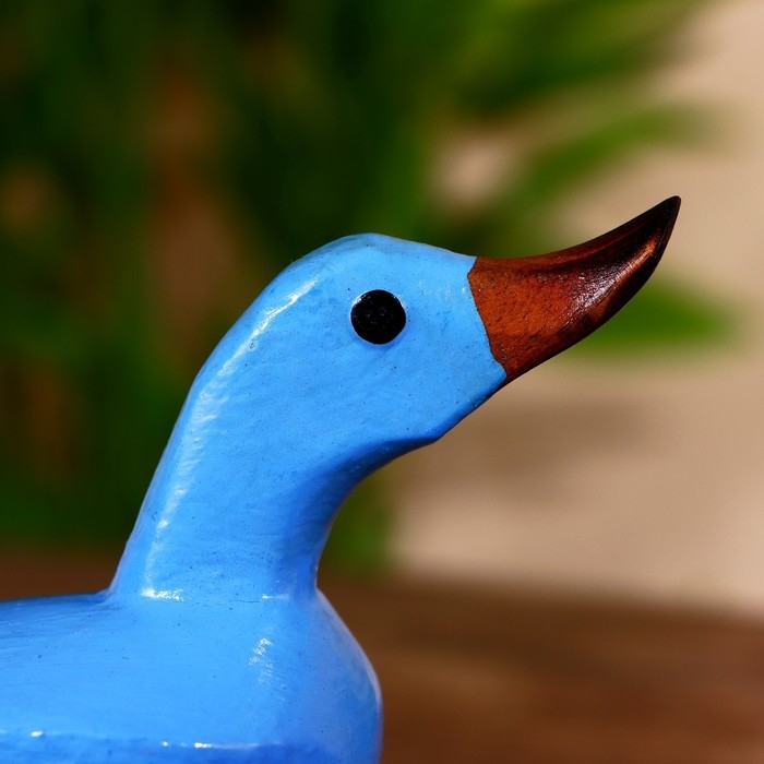 Сувенир "Уточка синяя" дерево 15х7х11 см