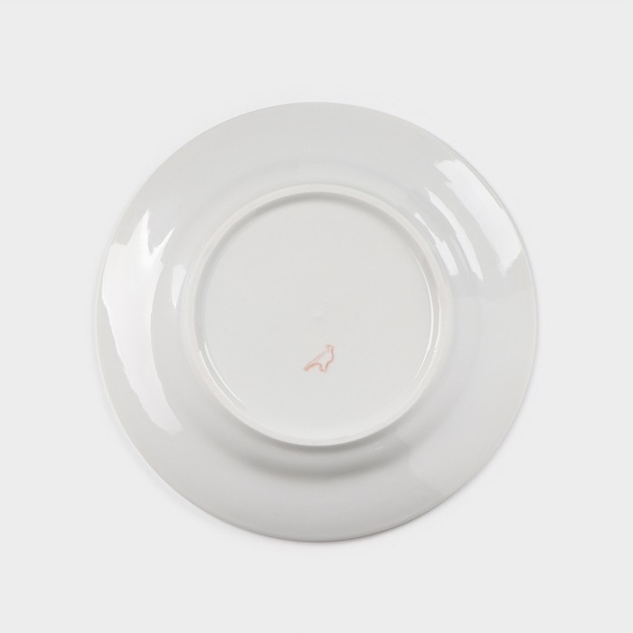 Тарелка фарфоровая &laquo;Оливки&raquo;, d=20 см, белая