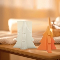 Силиконовая форма для эпоксидной смолы &laquo;Ёлочка&raquo;, для свечей, 10 &times; 11,8 &times; 11,8 см