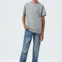 Футболка детская Regent Fit Kids, серый меланж, на рост 106-116 см (6 лет)