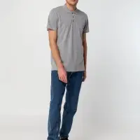 Рубашка поло мужская Summer 170 серый меланж, размер M