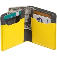 Картхолдер с отделением для купюр Dual, желтый Картхолдер с отделением для купюр Dual, желтый