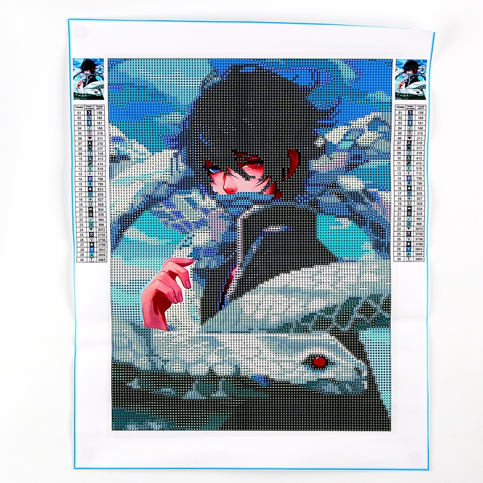 Алмазная мозаика на новый год с частичным заполнением на холсте «Змея», 30 х 40 см, новогодний набор для творчества, символ года 2025 Алмазная мозаика на новый год с частичным заполнением на холсте «Змея», 30 х 40 см, новогодний набор для творчества, символ года 2025