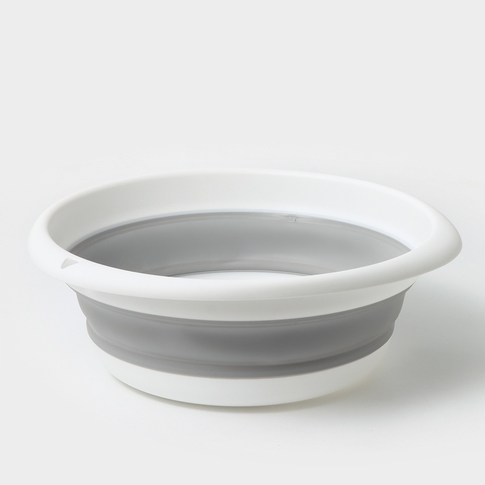 Таз складной «Флекс», 10 л, 39.5×40×5.5 см, цвет смоки Таз складной «Флекс», 10 л, 39.5×40×5.5 см, цвет смоки