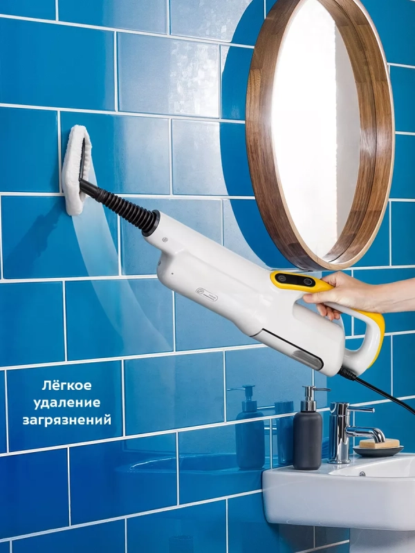 Паровая швабра с насадками КТ-1063 (2 в 1) - 1550 Вт Паровая швабра с насадками КТ-1063 (2 в 1) - 1550 Вт