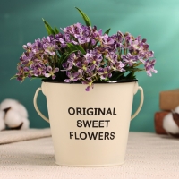 Кашпо "Ведерко Original" белое, 11х11х10см Кашпо "Ведерко Original" белое, 11х11х10см