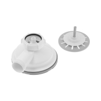 Выпуск Aquant, 3 1/2", с пластиковой решеткой d=115 мм, с прямоугольным переливом Выпуск Aquant, 3 1/2", с пластиковой решеткой d=115 мм, с прямоугольным переливом