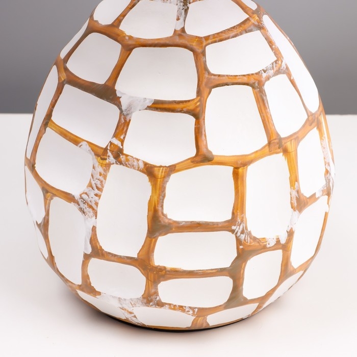 Настольная лампа Настольная лампа "Камилла" Е27 40Вт бело-шоколадный 27,5х27,5х42,5 см RISALUX