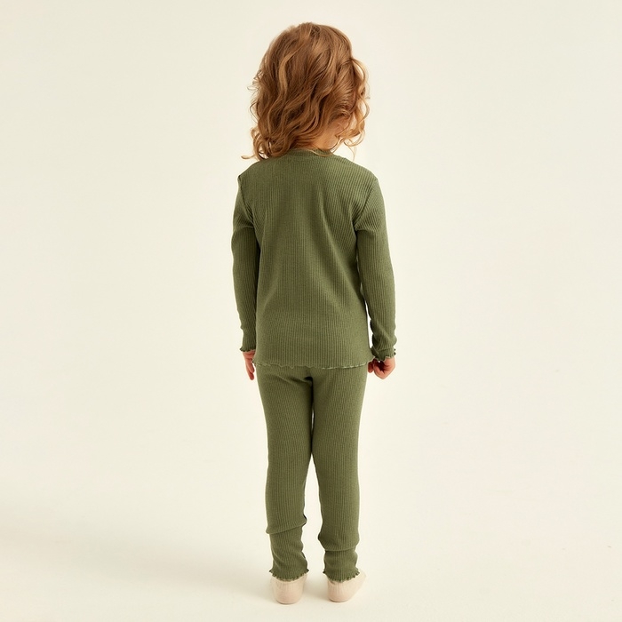 Пижама детская SL HOME р 38 (146-152), оливковый