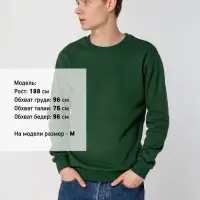 Толстовка Unit Toima Heavy темно-зеленая, размер S