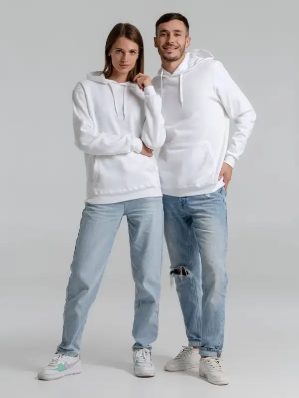 Толстовка с капюшоном Snake II белая, размер XS