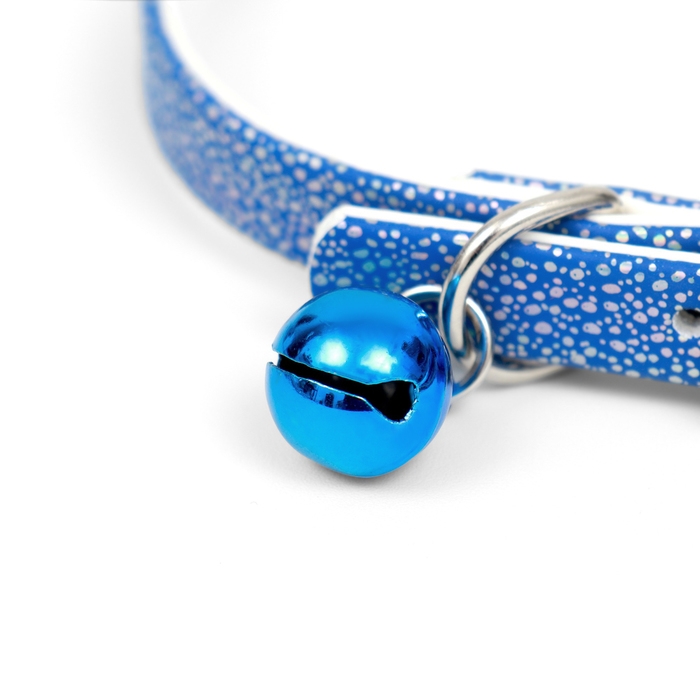 Ошейник мягкий "Андромеда" 31 х 1 см, искусственная кожа, микс цветов