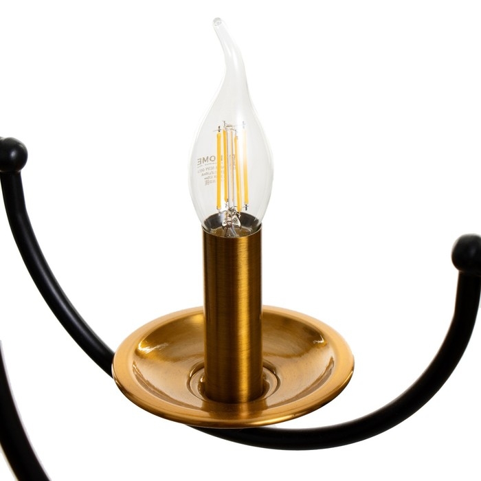 Люстра "Фломи" 5хЕ14 40Вт черно-золотой 60х73х60 см BayerLux